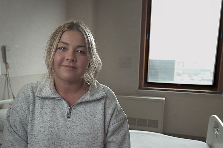 Nurse with logo jacket