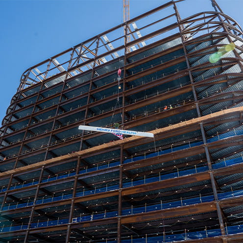 Henry Ford Hospital reaches major milestone in $2.2B expansion
