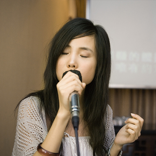 woman singing