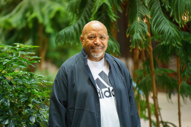 Albert Ware stroke patient smiling