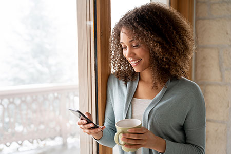 woman on her cellphone