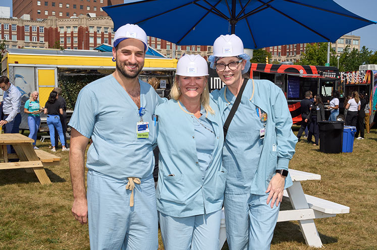 Future of Health groundbreaking event featuring employees