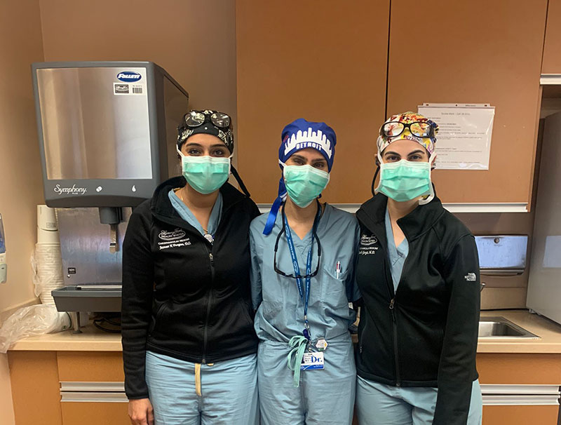 Our Women in Cardiology during their cath lab month
