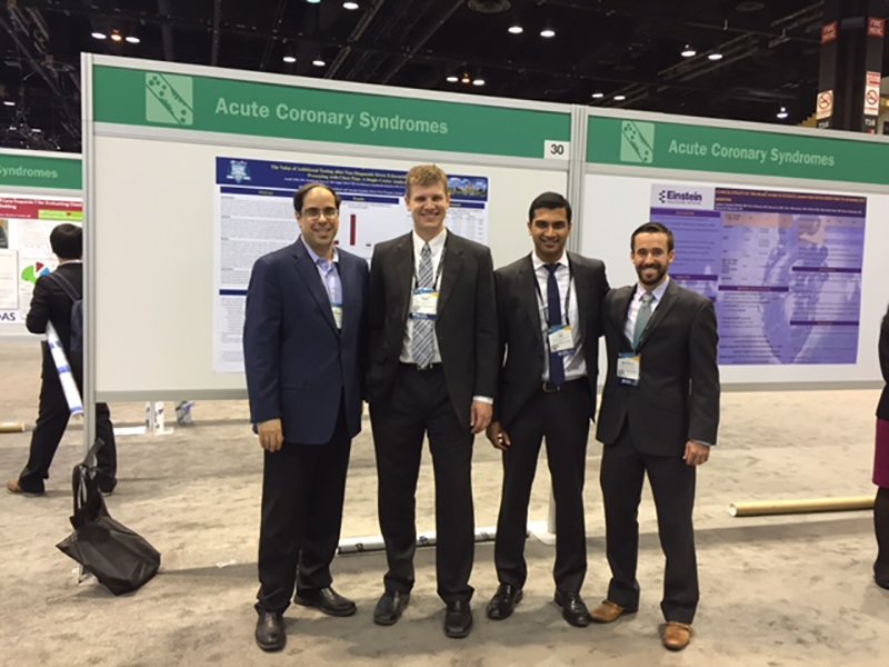 Fellows presenting their posters at the National American College of Cardiology meeting