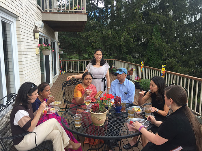 Graduation party at Dr. Bhan’s house June 2017