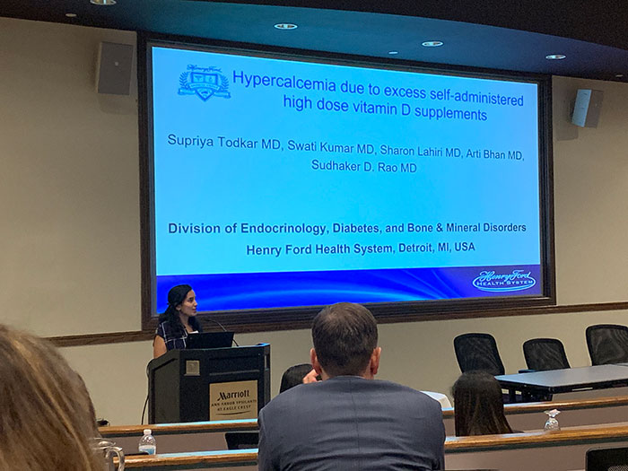 Dr. Todkar presenting at the MI AACE meeting October 2019