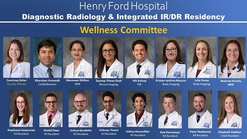 Diagnostic Radiology Wellness Committee