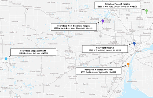 RPO hospital map