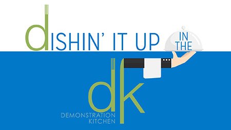Dishin It Up in the DK logo