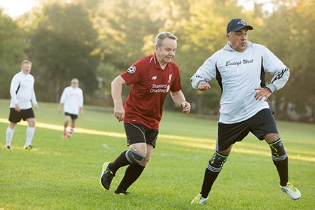 stroke patient mark on soccer field