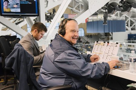 al wearing headset