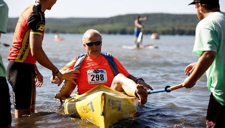 cancer patient ken kayaking