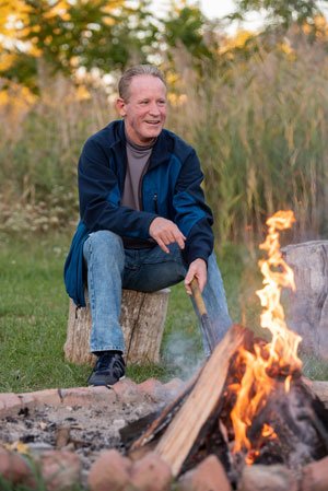 cancer patient todd by the fire