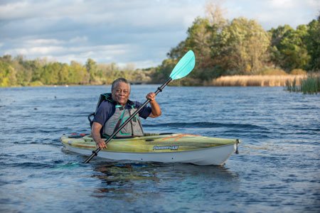 prostate cancer patient donnell kayaking
