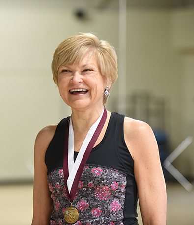 50 year diabetes patient nancy wearing medal of honor