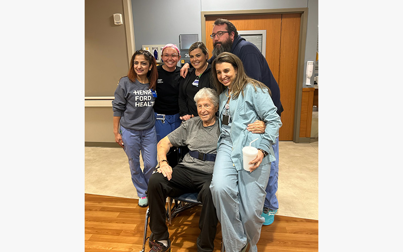 Heart surgery patient Cyril at hospital