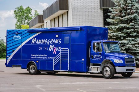 mobile mammography vehicle