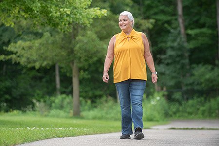 Steph walking