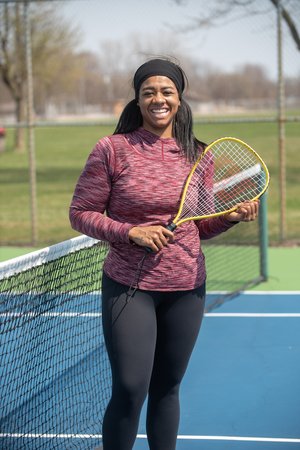 brittany playing tennis