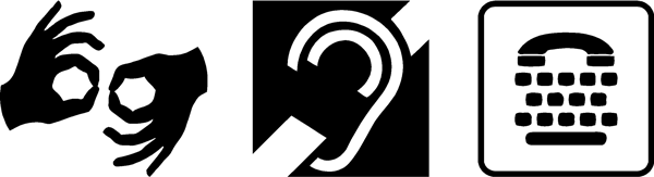 Deaf and HOH symbols