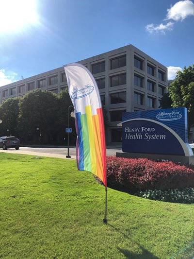 one ford place pride flag