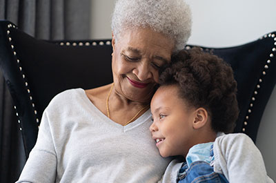 grandmother and granddaughter