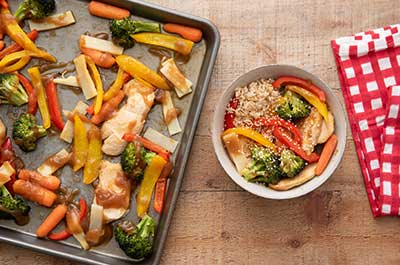 Sheet-Pan Chicken and Veggie Stir-fry Recipe Video 
