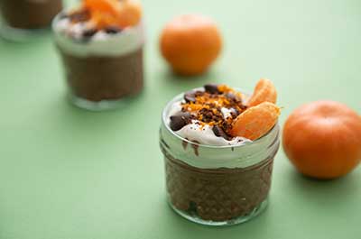 Double Chocolate Orange Mini Pudding Cups 