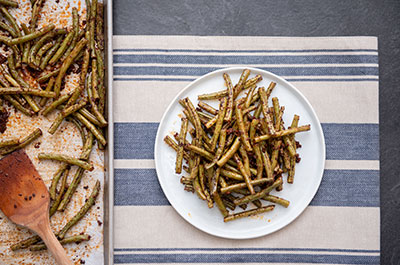 garlic roasted green beans