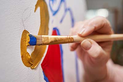 person painting