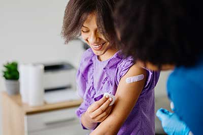 patient getting vaccine