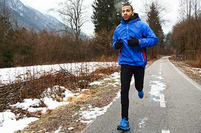 man running outside