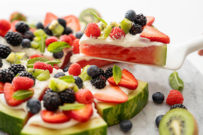 watermelon pizza