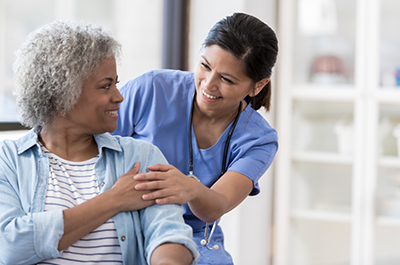 nurse and patient