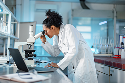 scientist working in lab