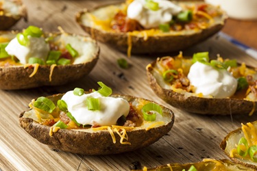 heart smart recipe spicy potato skins