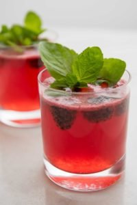 blackberry mint mocktail