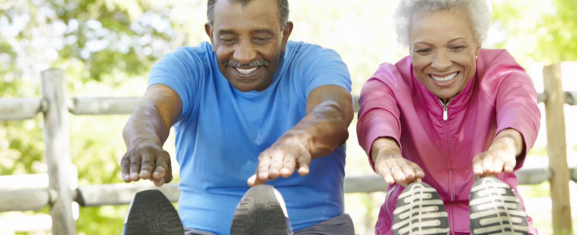 couple stretching