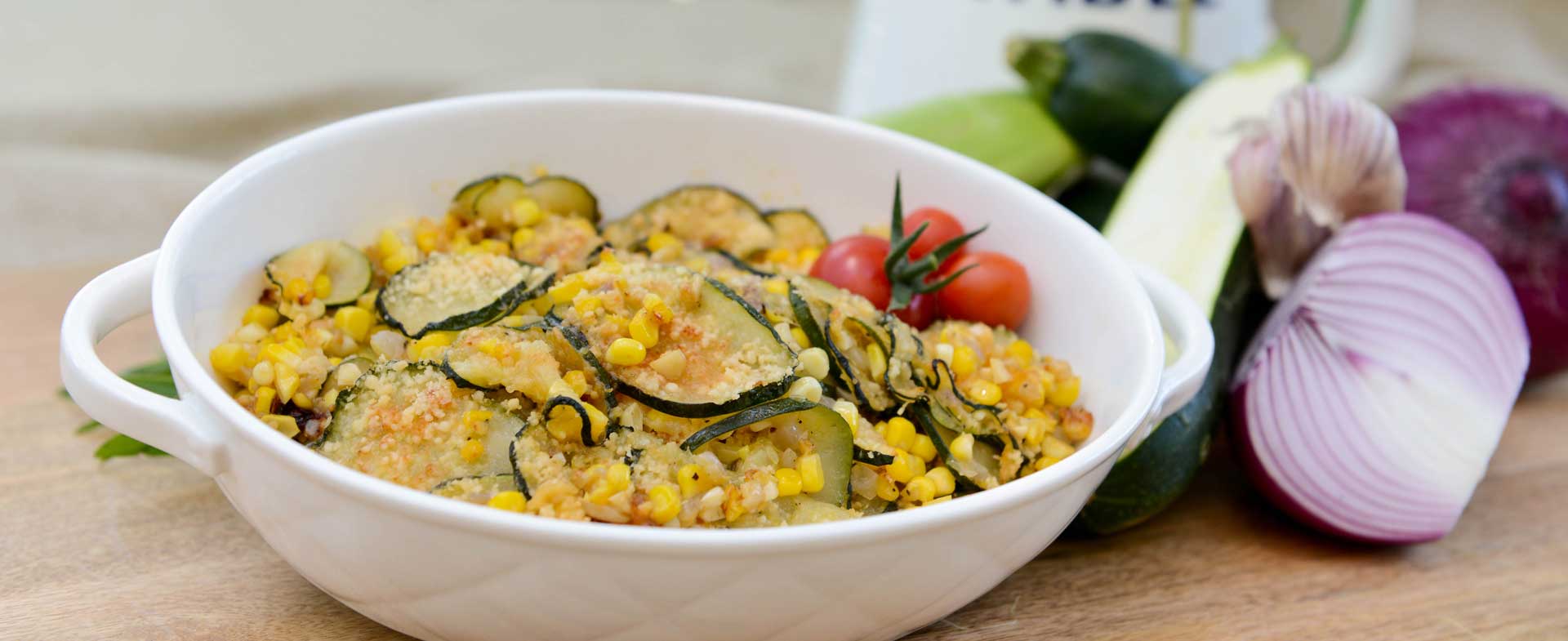 Zucchini Corn Casserole Recipe & Video Henry Ford Health Detroit, MI