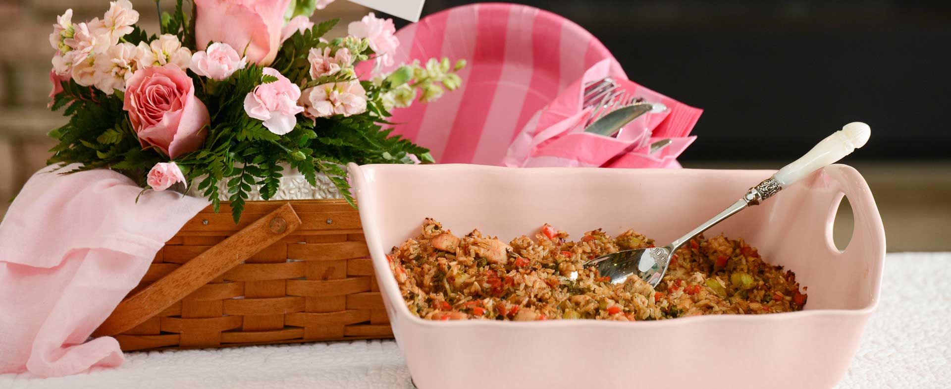 ginger chicken with brown rice