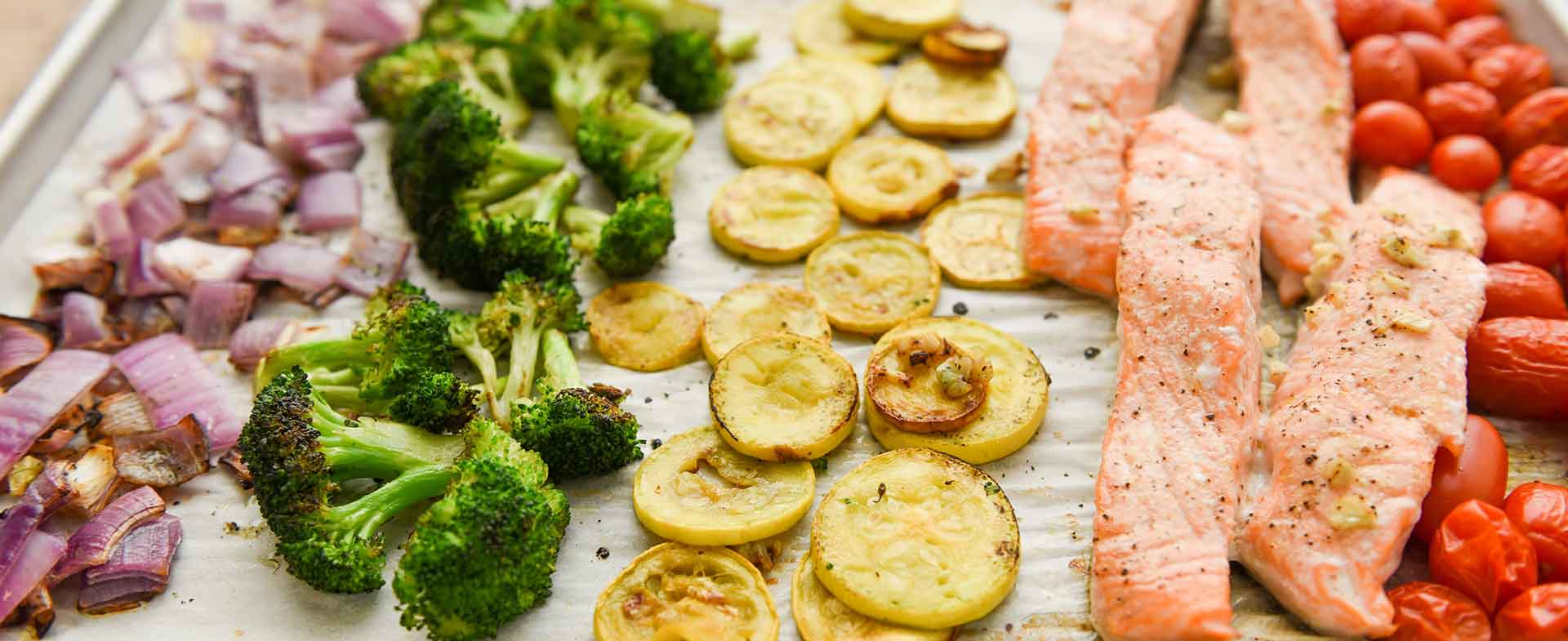 salmon sheet pan