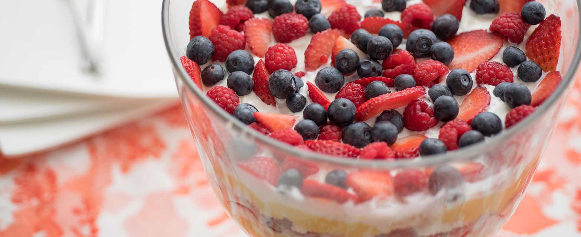 triple berry trifle