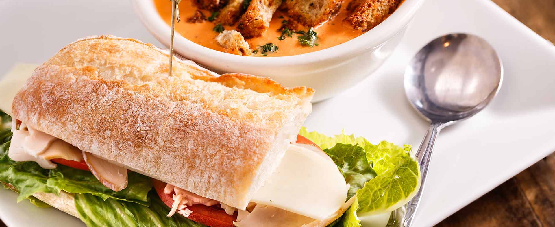 soup and sandwich
