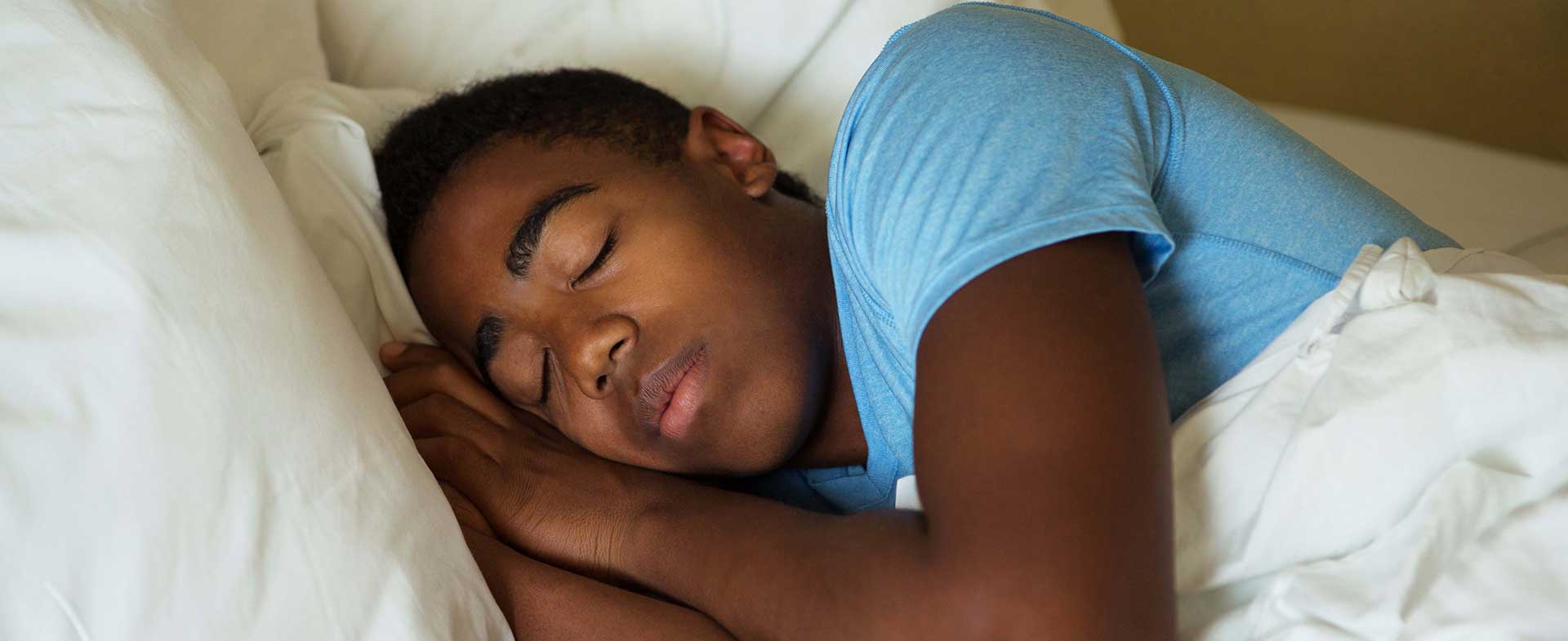 teen athlete sleeping