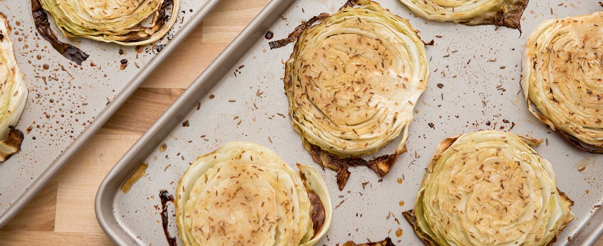 Roasted cabbage steaks recipe video