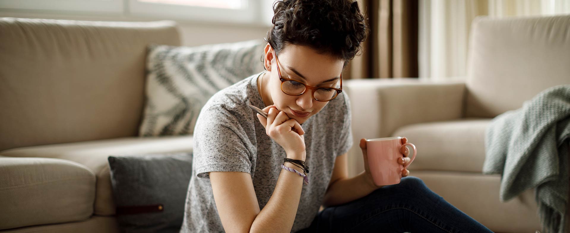 focused woman