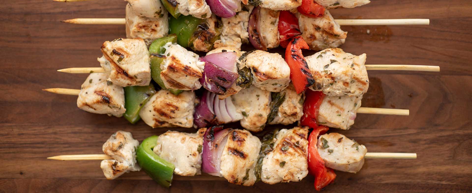 basil garlic chicken kabobs recipe
