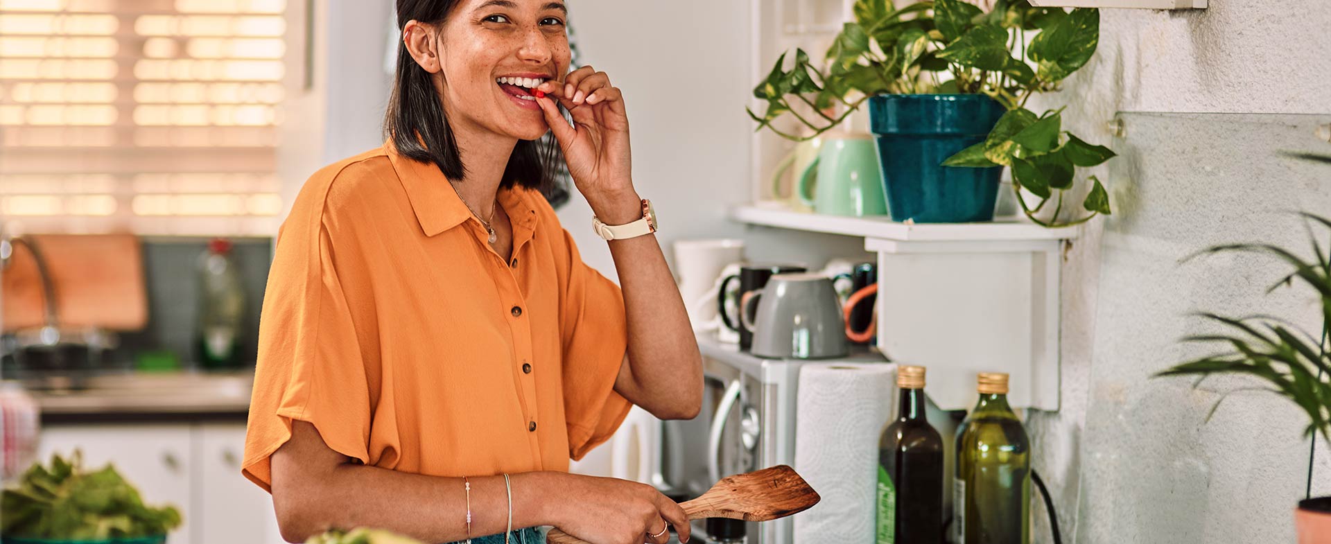 woman cooking