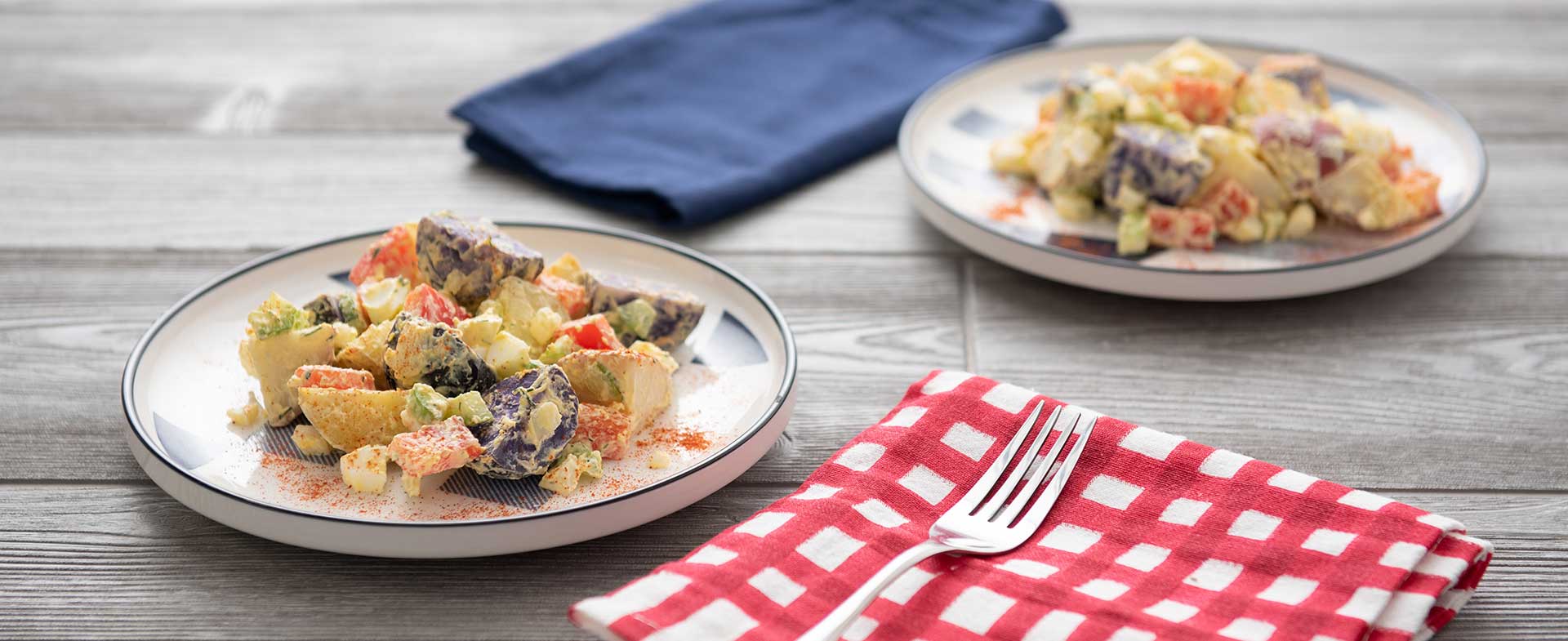 Red White & Blue Potato Salad