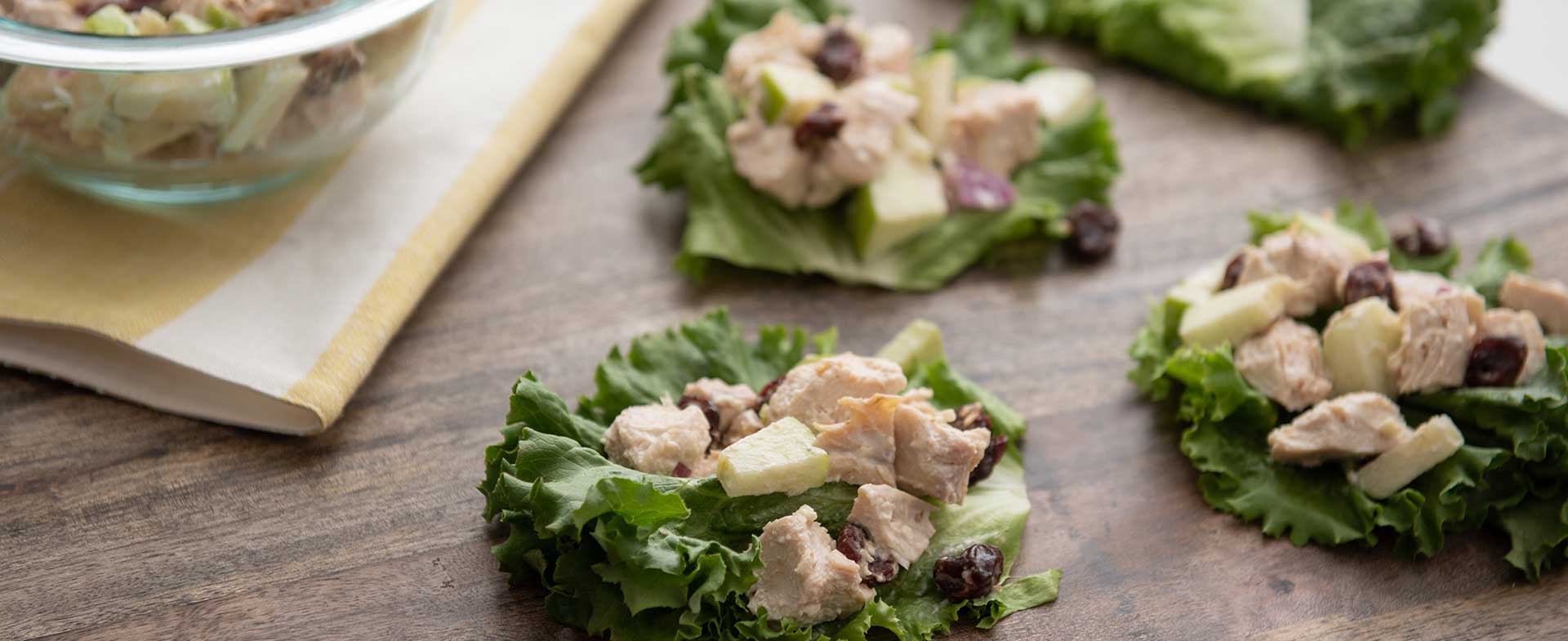 Michigan cherry chicken salad wraps recipe & video